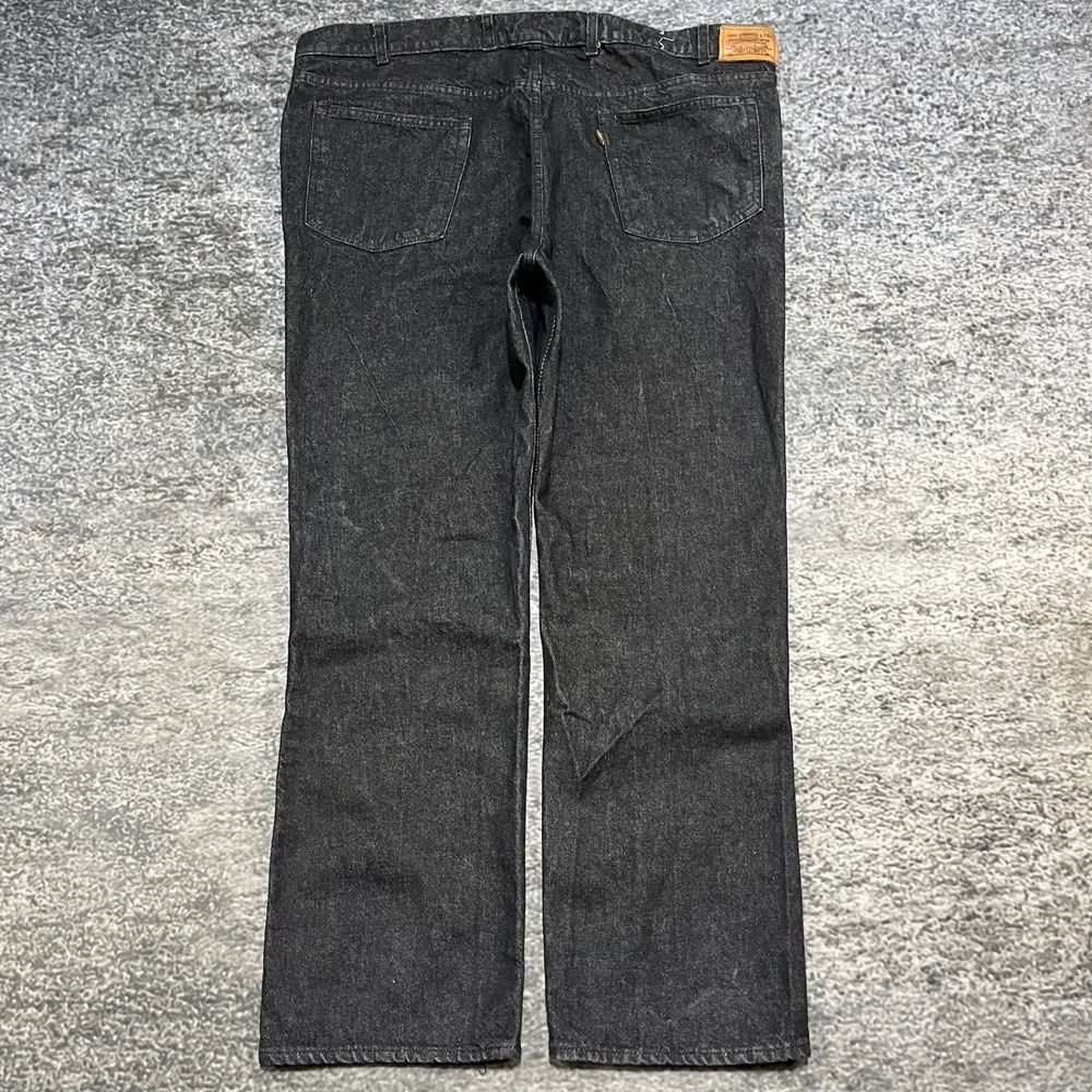 Vintage 90s Levi's Two Horse Brand‎ Jeans Mens 47x32 Black Made In USA Denim